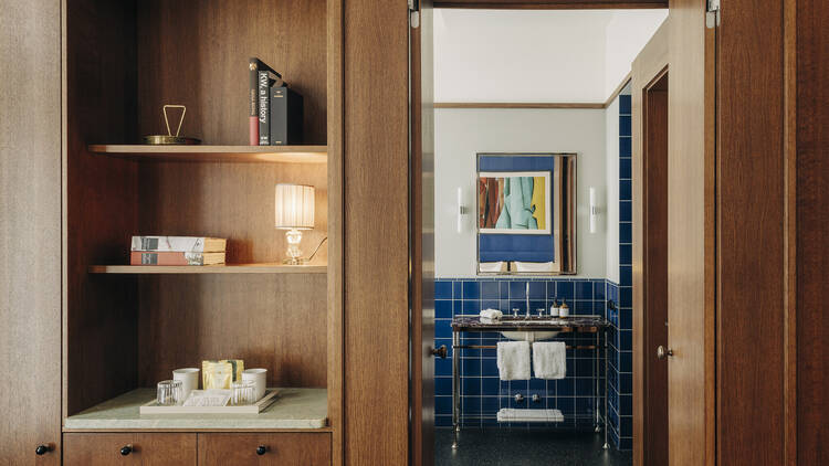 One of the hotel bathrooms at Château Royal Berlin