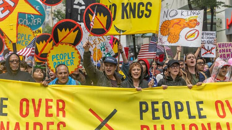 No Kings Day Protest in NYC in June 2025