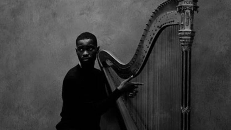 Press photo for Dave’s The Boy Who Played the Harp tour 2026