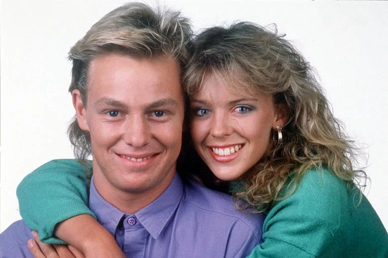 Jason Donovan i Kylie Minogue, quan eren 'Ve&iuml;ns' i parella