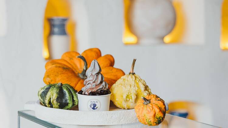 Probar el helado que está para morirse