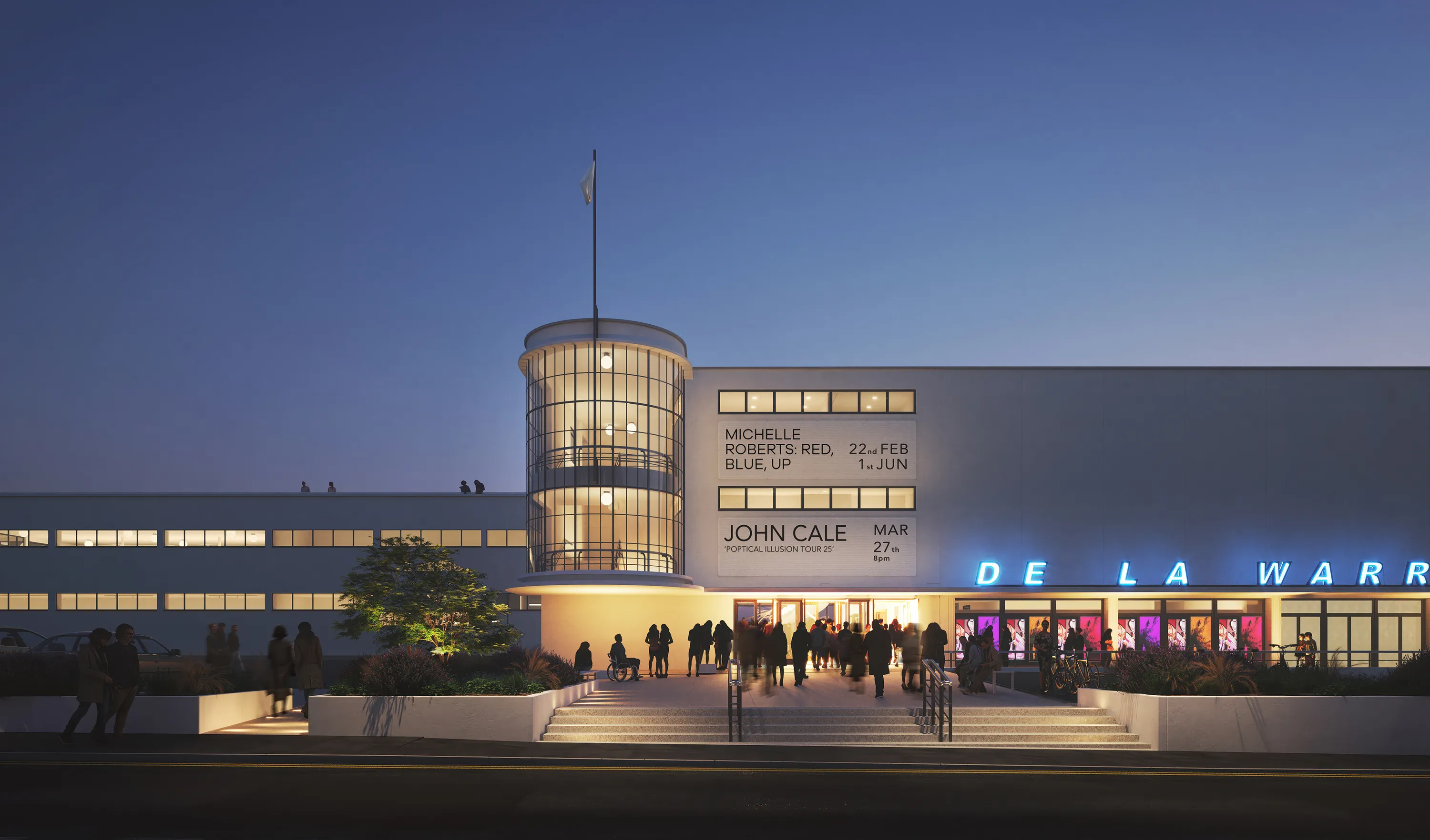 CGI of refurbished De La Warr Pavilion