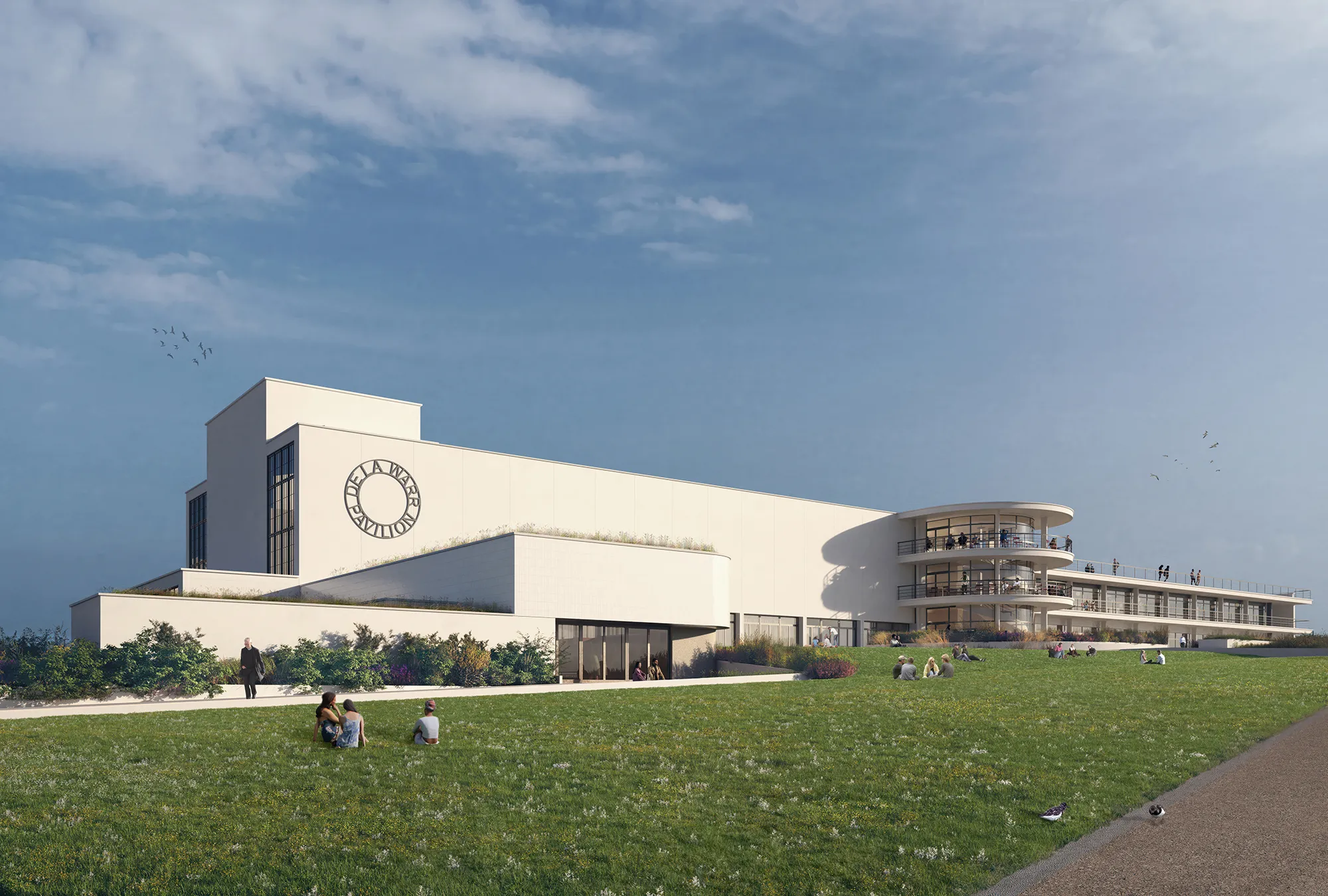 CGI of refurbished De La Warr Pavilion