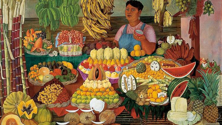 La vendedora de frutas, de Olga Costa (1951)