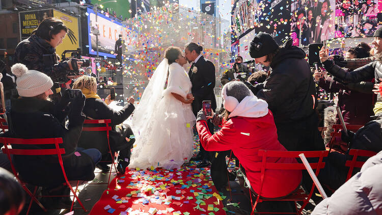 times square alliance wedding
