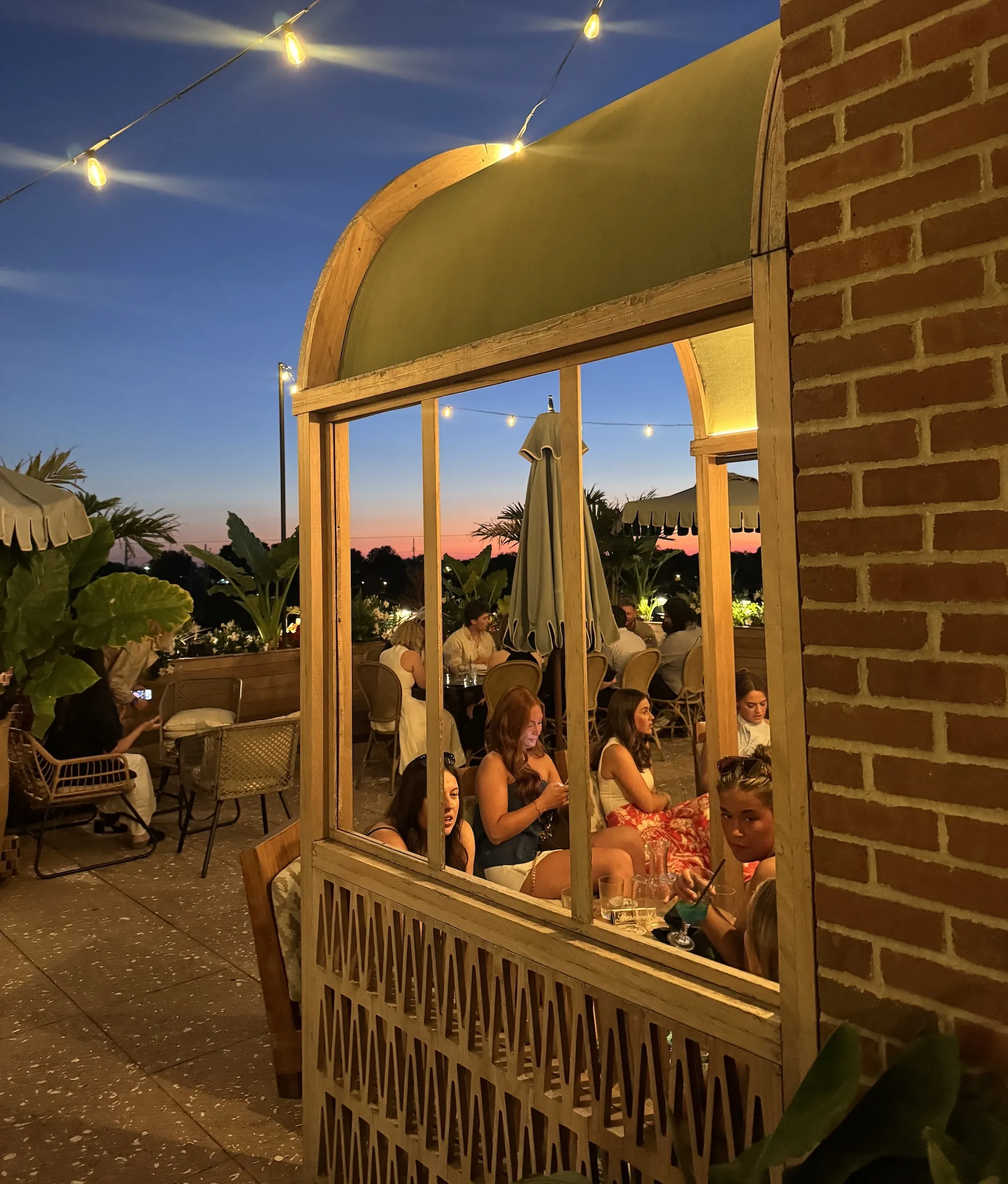 Sunset drinks at Lost Palm atop The Manchester