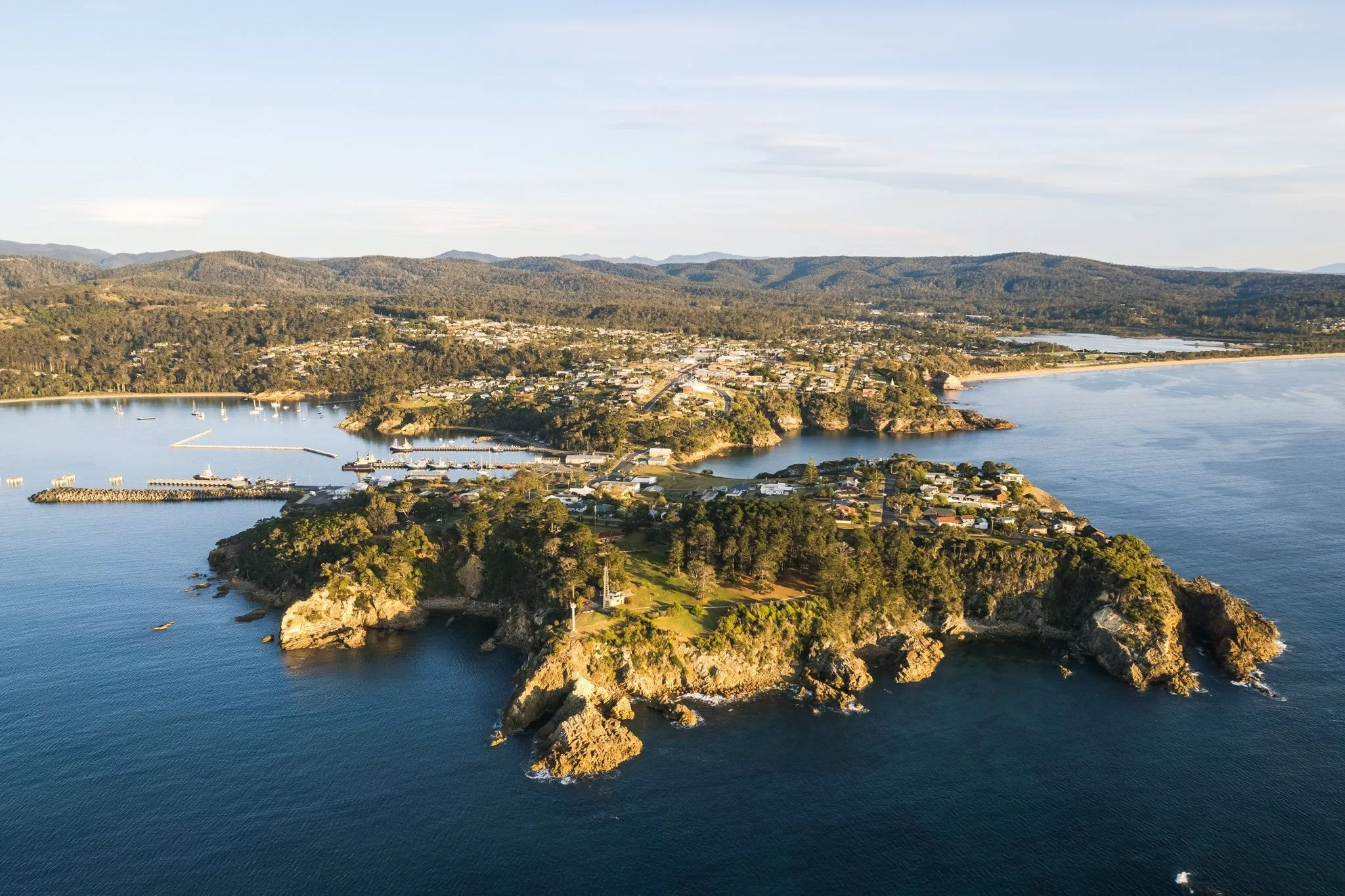Eden coast and town