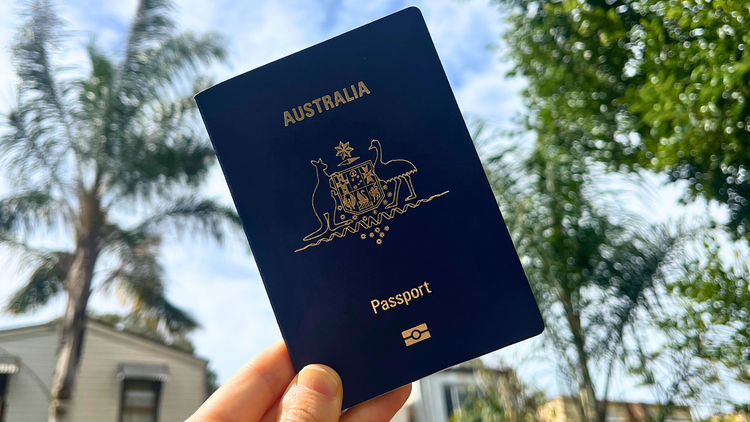 Blue passport book