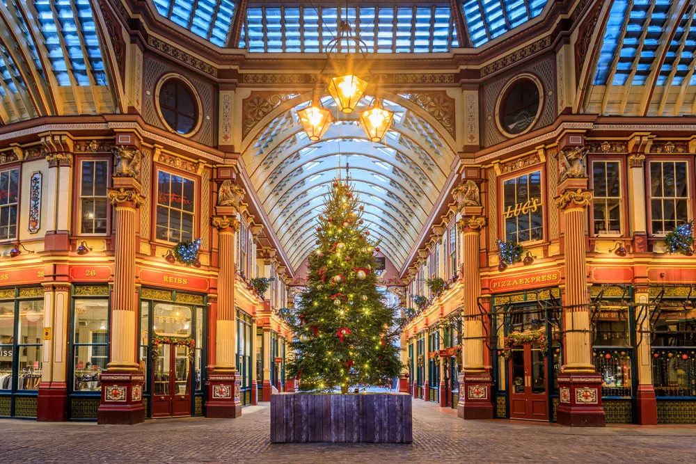 London Christmas lights, Leadenhall Market