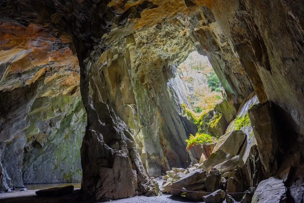 Cathedral cave, Lake District