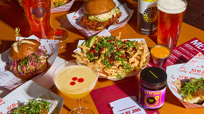 Fly By Jing is serving chili crisp margaritas at the Standard as part of monthlong Sichuan-spiced menu takeover