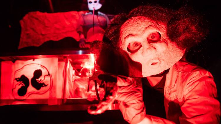 A puppet character featured in House of the Exquisite Corpse. A puppet character featured in House of the Exquisite Corpse.