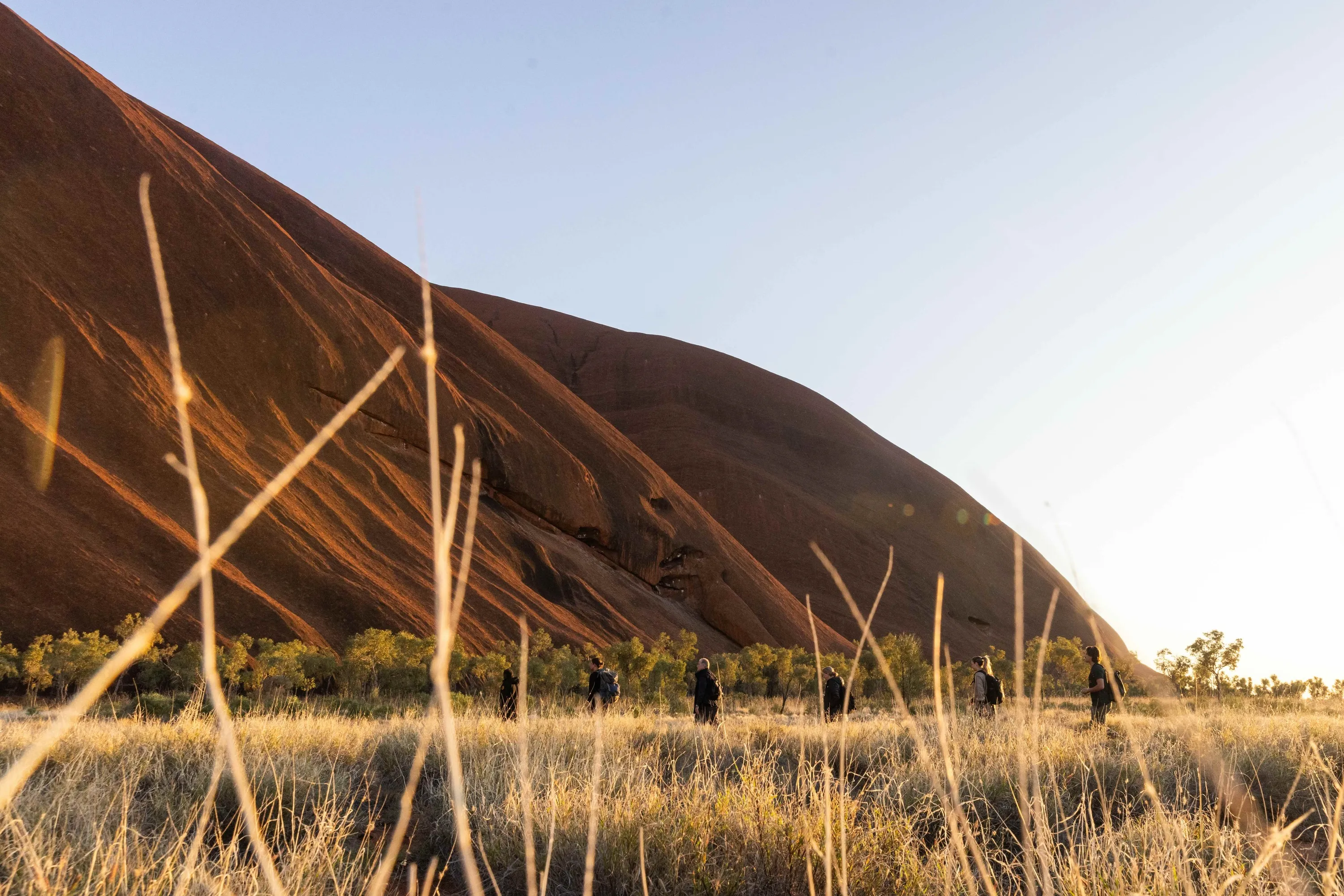 Hikers near Uluru