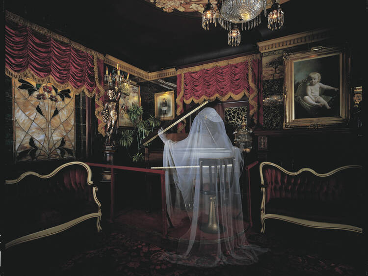 Magic Castle Hollywood Invisible Irma playing the piano at the Magic Castle in Hollywood.