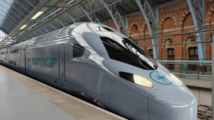 A new Eurostar train in Paris