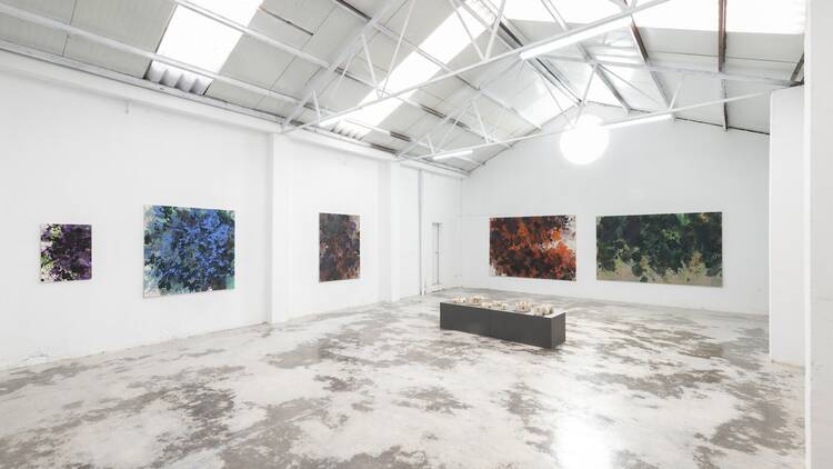 Galería MEMORIA. Vista de la exposición 'Lo arbóreo' de Lin Calle. Foto © Roberto Ruiz