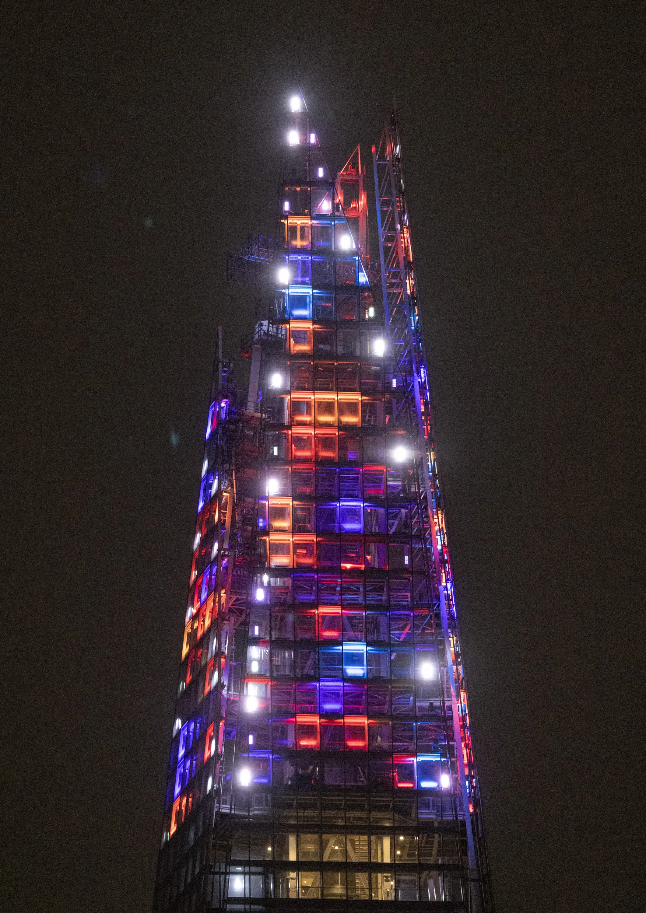 The Shard christmas lights