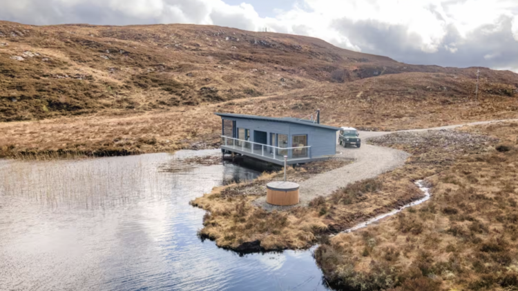 The boathouse in the Scottish Highlands