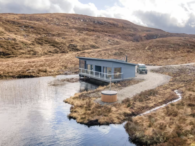 The boathouse in the Scottish Highlands