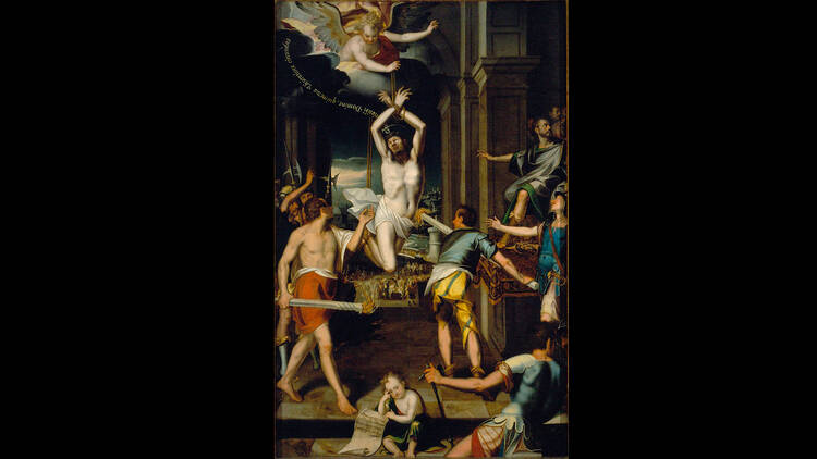 1. El martirio de san Ponciano (1605) – Baltasar de Echave Orio