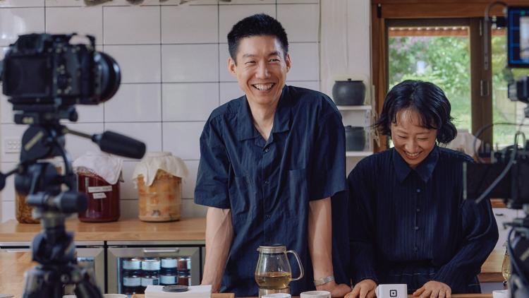 Square 'In Service' Staff from Chae filming