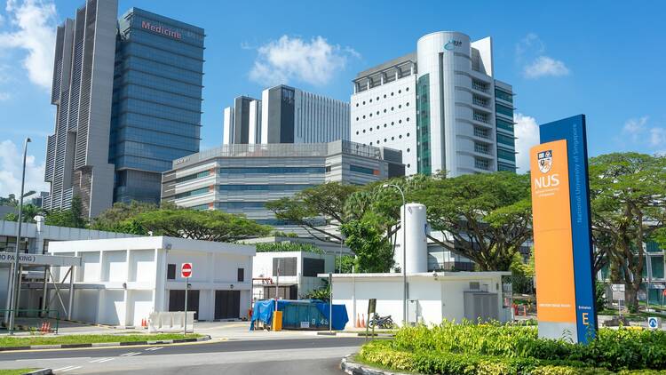 Singapore - 30 December, 2018: Building and Environment in National University of Singapore.