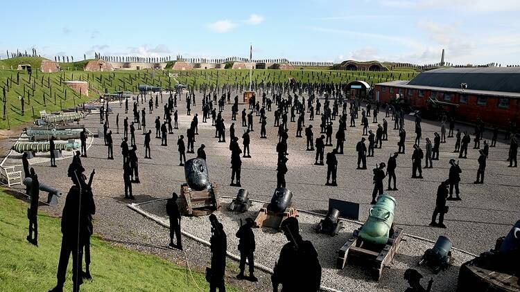 The Standing with Giants at Fort Nelson art instillation 2025