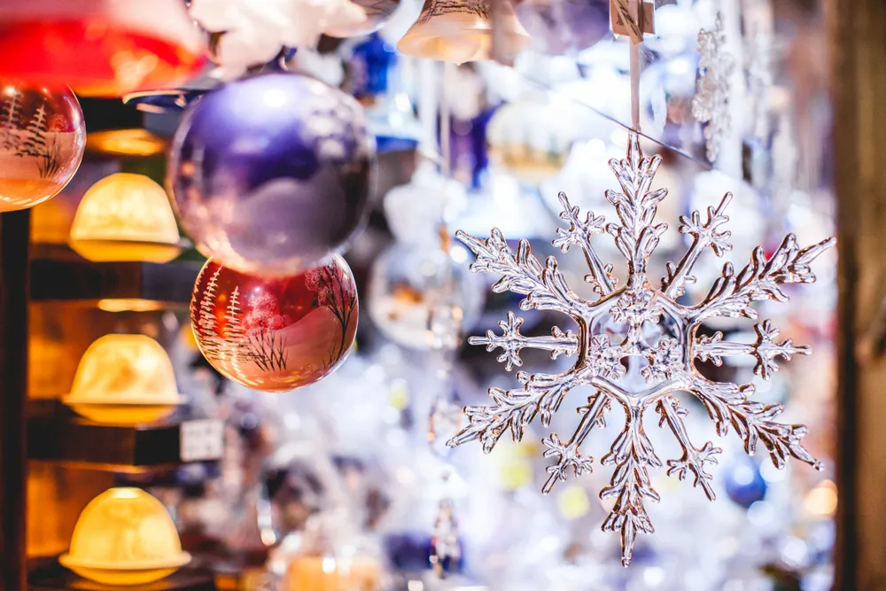 Christmas market ornament in Inssbruck, Austria