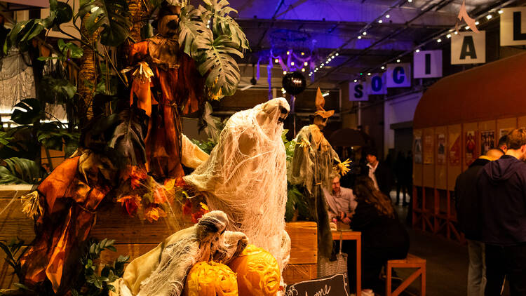 Halloween decorations at Big Penny Social Halloween decorations at Big Penny Social