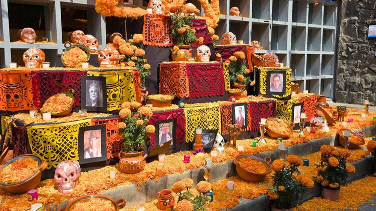 Ofrenda CENART durante Feria de las calacas