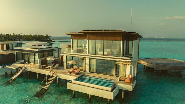 SO/ Maldives Two storey house over water