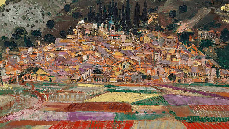 Paisaje de posguerra: Caneja, Zabaleta, Palencia (Fundación María Cristina Masaveu Peterson).