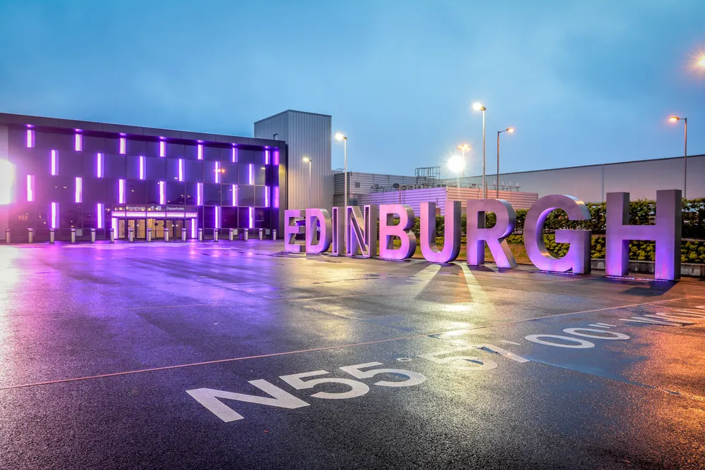 Edinburgh airport, Scotland