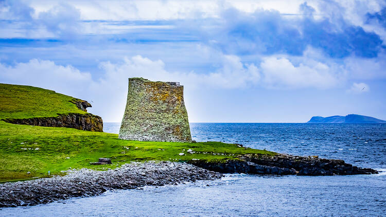 A broch in the Scottish Highlands A broch in the Scottish Highlands
