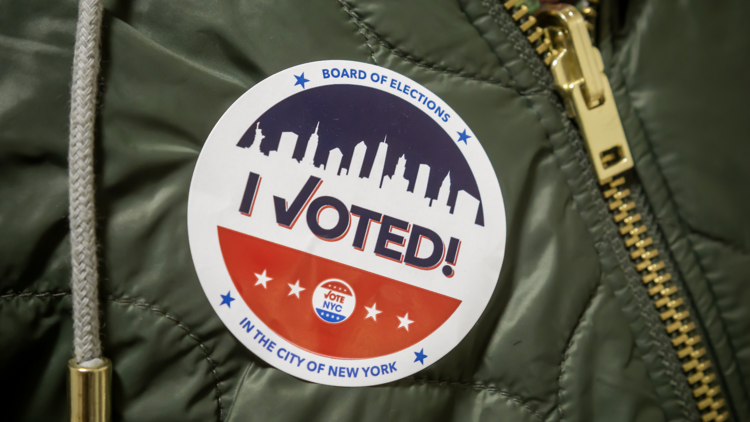 I Voted sticker I Voted sticker
