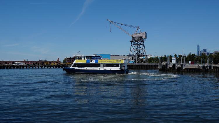 The free IKEA ferry departs its Red Hook port. The free IKEA ferry departs its Red Hook port.