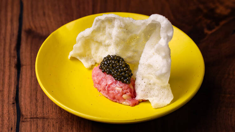 Toro tartare at Morihiro Toro tartare at Morihiro