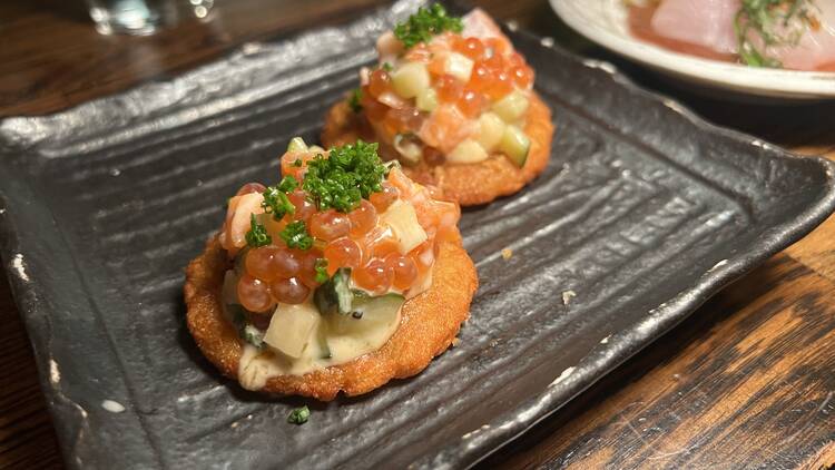 Japanese latkes at Tsubaki