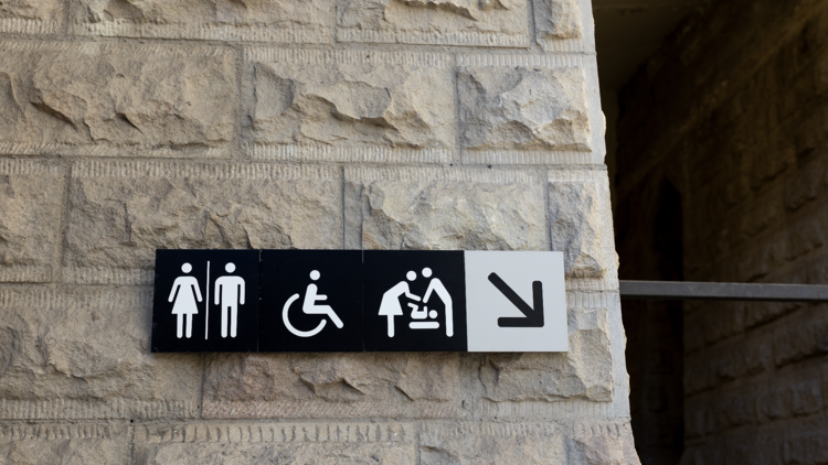 Bathroom sign