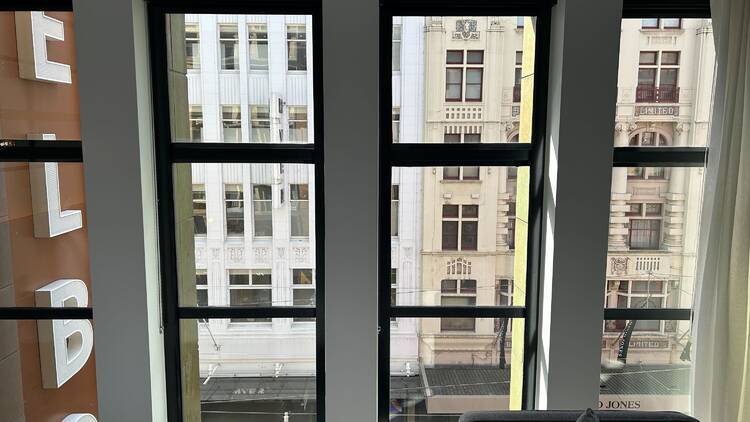 Hotel Indigo Melbourne Little Collins Street The view of Bourke Street from Hotel Indigo Melbourne Little Collins Street.