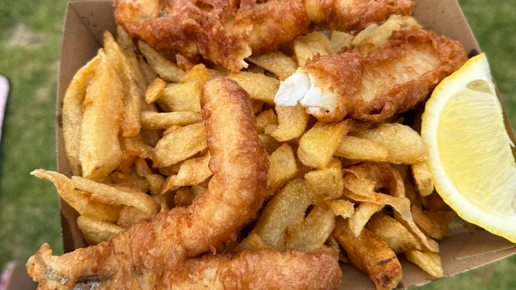Rosie’s Fish & Chips Fish and chips at Rosie’s Fish & Chips