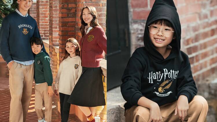 秋冬必入手！Giordano x Harry Potter 聯乘系列正式發售 葛來分多和史萊哲林頸巾、刺繡衛衣、長襪注入學院風時尚設計