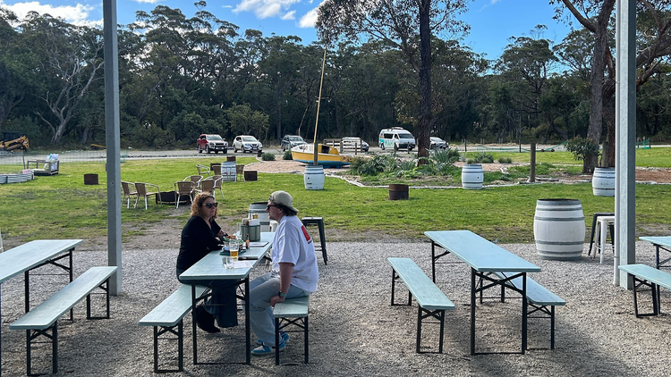 Dunetown Outdoor seating at Dunetown.