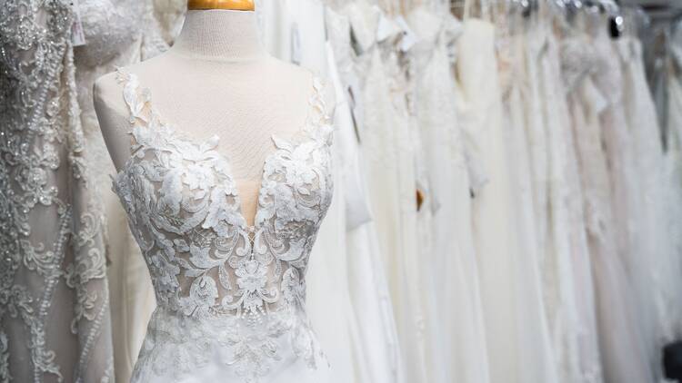 Vestido de novia. Shutterstock