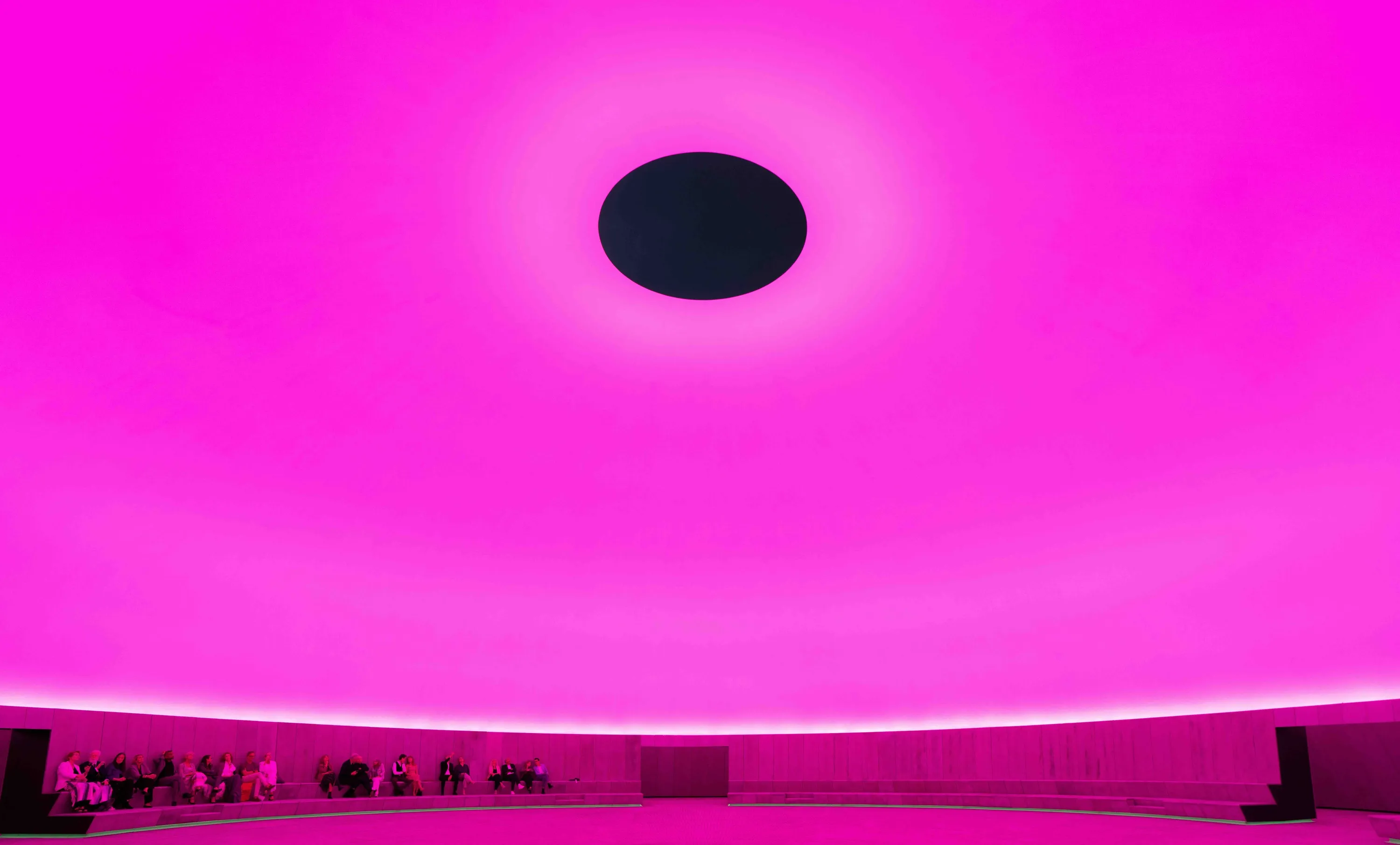 James Turrells visit in As Seen Below, June 2025.