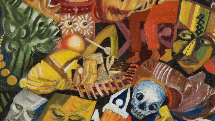 Uche Okeke, Fantasy and Masks c.1960. Research and Cultural Collections, University of Birmingham