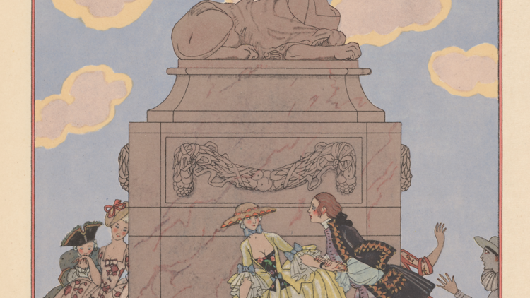 ‘Lettre', 1921 from Fêtes Galantes © Victoria and Albert Museum, London ‘Lettre', 1921 from Fêtes Galantes © Victoria and Albert Museum, London