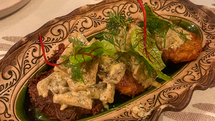 Otakoi Potato pancakes at Otakoi.