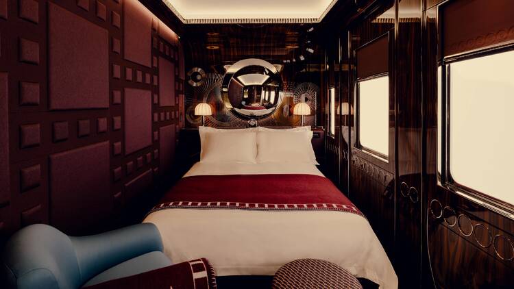 The bedroom of the 2027 Orient Express  The bedroom of the 2027 Orient Express