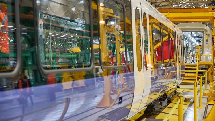 New Elizabeth line trains being built in Derby  New Elizabeth line trains being built in Derby